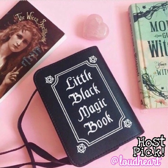 ariesmoon89 Handbags - Little Black Magic Book Crossbody Bag Purse